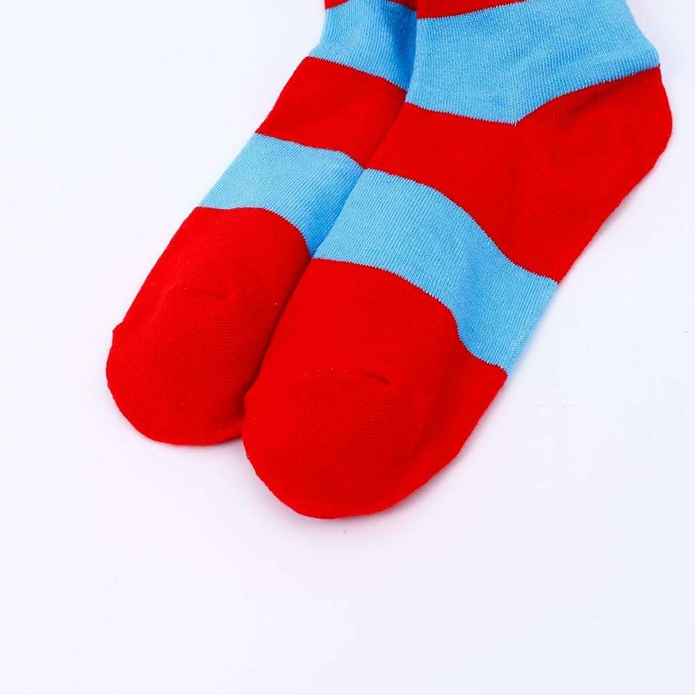 LUZTACT Long Striped Socks Over Knee Thigh High Stockings for Women Girls Cosplay Costumes Party Accessories - Image 6