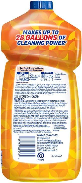 Lysol Power Clean Multi-Surface Cleaner, 2x Concentrated Pour, Mango & Hibiscus, 28 Fl Oz - Image 2