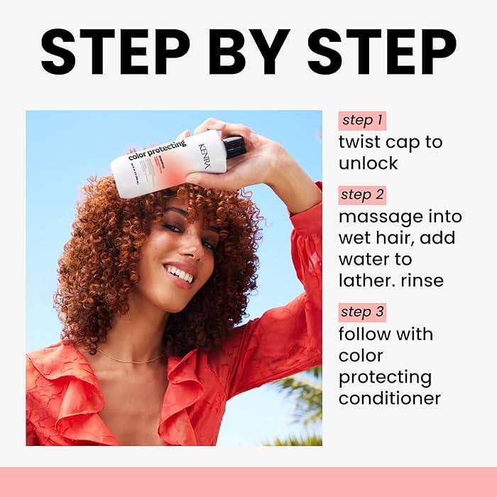 Kenra Color Protecting Shampoo | Color Safe | Maintain Over 95% Color Vibrancy Through 40 Washes | Enhances Shine | pH-balancing System | Color Maintenance | All Hair Types - Image 4