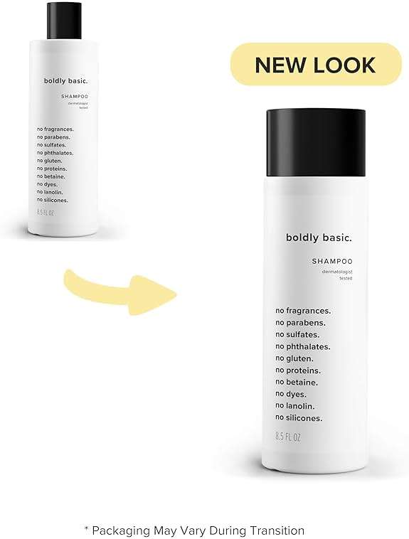 Boldly Basic Fragrance Free Shampoo - Gentle on Sensitive Skin and Hair - Unscented - Dermatologist Tested - No Sulfates, Parabens or Gluten - Non Comedogenic and Hypoallergenic - Image 7