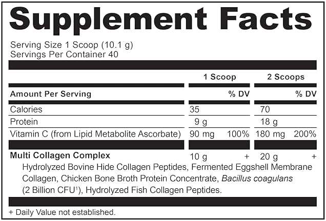 Ancient Nutrition Collagen Peptides Powder, Multi Collagen Protein, Women & Men, Vitamin C, Probiotics, Hydrolyzed Collagen, Supports Skin, Joints, Gut Health, Unflavored, 40 Servings - Image 8