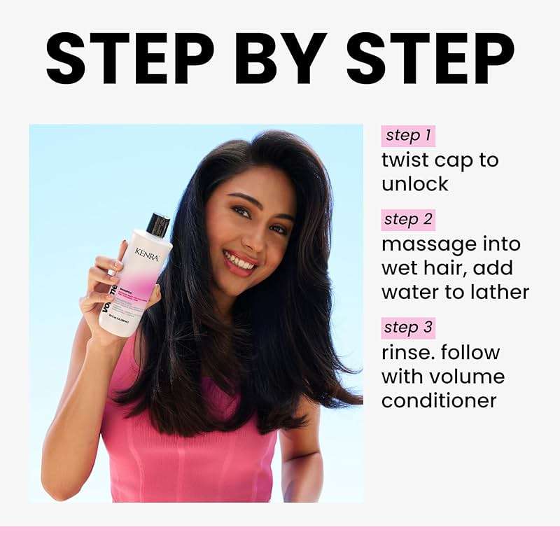 Kenra Volume Shampoo | Creates Body, Bounce & Fullness | Increases Volume up to 45% | Adds Shine | Color Safe | Fine To Normal Hair - Image 4