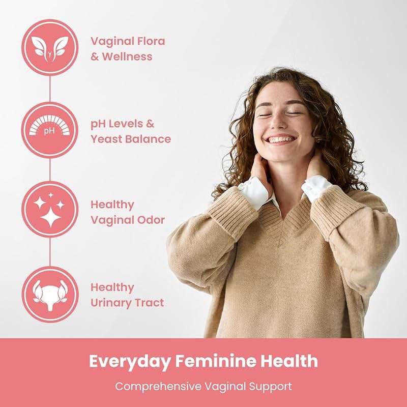 Vaginal Probiotics for Women pH Balance | 50 Billion CFU Womens Probiotic + Cranberry Pills for Vaginal Health, Healthy Odor, Yeast, Urinary Tract | Vegan Women's Probiotics and Prebiotics Supplement - Image 8