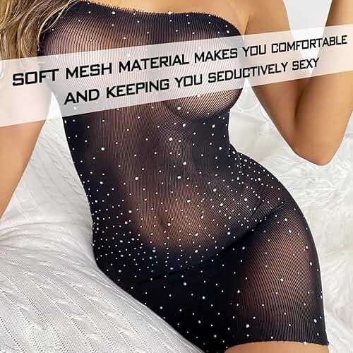 Famstar Sexy Lingerie for Women Naughty Fishnet Lingerie Set Bodysuit Outfits Teddy Babydoll Erotic Mesh Women’s Outfits - Image 6