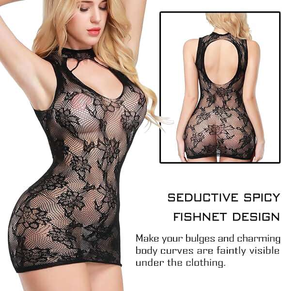 Famstar Sexy Lingerie for Women Naughty Fishnet Lingerie Set Bodysuit Outfits Teddy Babydoll Erotic Mesh Women’s Outfits - Image 6