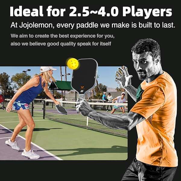 JOJOLEMON Pickleball Paddles, Carbon Fiber Pickleball Paddle with a 16mm Shark Power Polymer Core, The Pickleball Rackets Designed for Ultimate Spin & Consistency - Image 8