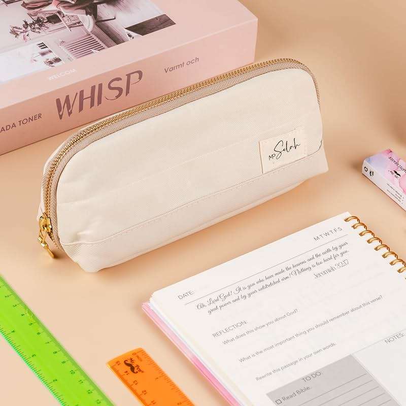 Mr. Pen- Wide-Opening Pencil Case, Triangle Design, Compact & Spacious Pencil Cases with 5 Mesh Pockets, Bag Pouch, Box Organizer for Students, School Supplies, Aesthetic Supply - Image 7