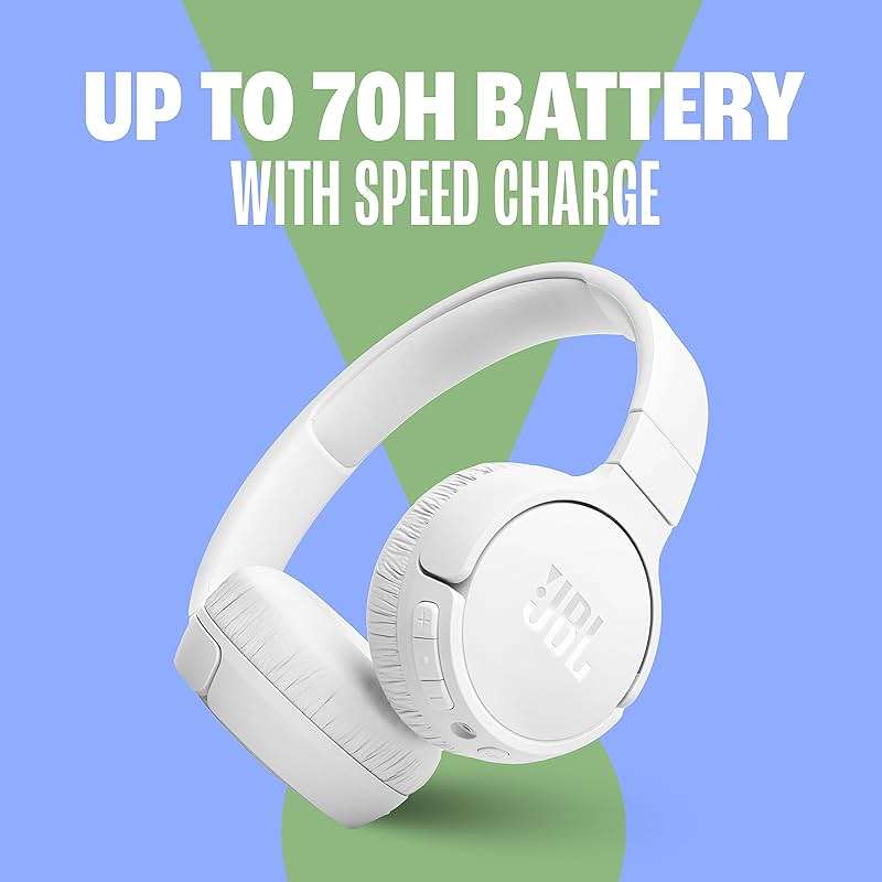 JBL Tune 670NC - Adaptive Noise Cancelling with Smart Ambient Wireless On-Ear Headphones, Up to 70H Battery Life with Speed Charge, Lightweight, Comfortable and Foldable Design (Black) - Image 4