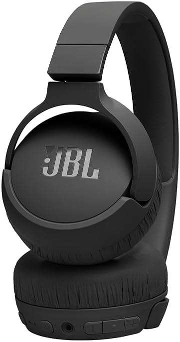 JBL Tune 670NC - Adaptive Noise Cancelling with Smart Ambient Wireless On-Ear Headphones, Up to 70H Battery Life with Speed Charge, Lightweight, Comfortable and Foldable Design (Black) - Image 8