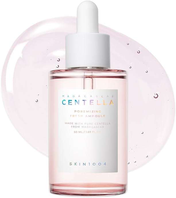 SKIN1004 Centella Poremizing Fresh Ampoule 1.69 fl.oz, 50ml, Korean Pink Serum for Enlarged Pores Minimizing with Madagascar Centella and Himalayan Pink Salt, Hydrating Facial Serum, Korean Skin Care - Image 1