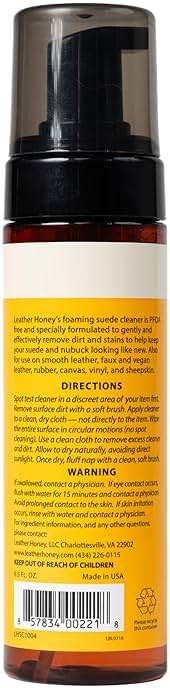 Leather Honey Suede Cleaner: Non-Toxic Suede & Nubuck Care, Made in the USA Since 1968. Clean and Restore Suede & Nubuck Shoes, Boots, Jackets, Uggs, Bags, Purses and More. Safe for Any Color & White - Image 2