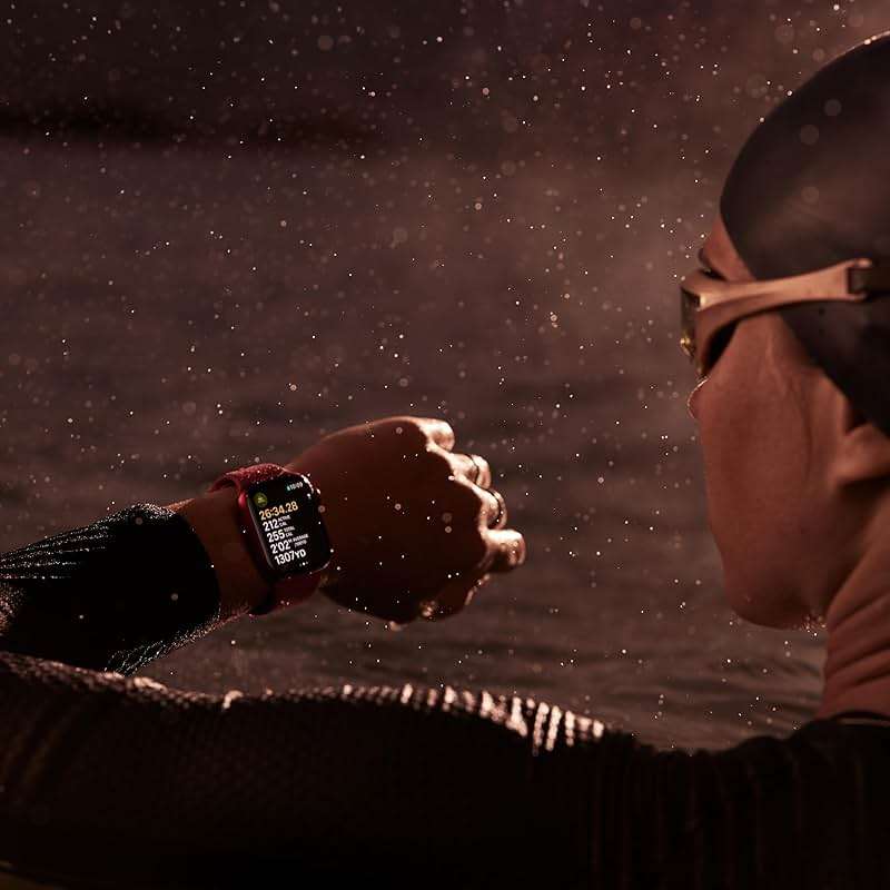 Apple Watch Series 9 [GPS 45mm] Midnight Aluminum Case with Midnight Sport Band, S/M (Renewed) - Image 3