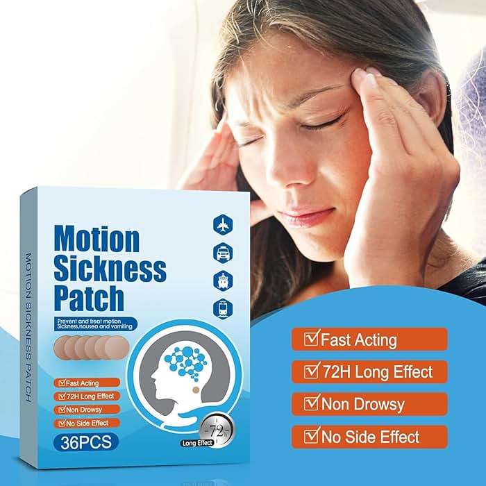 Motion Sickness Patches, 36 Count Ship EEZ Sea Sickness Patches Non Drowsy for Airplanes Cars Bus or Train, Fast Acting & 72 Hours Long Last (36 Count (Pack of 1)) - Image 3