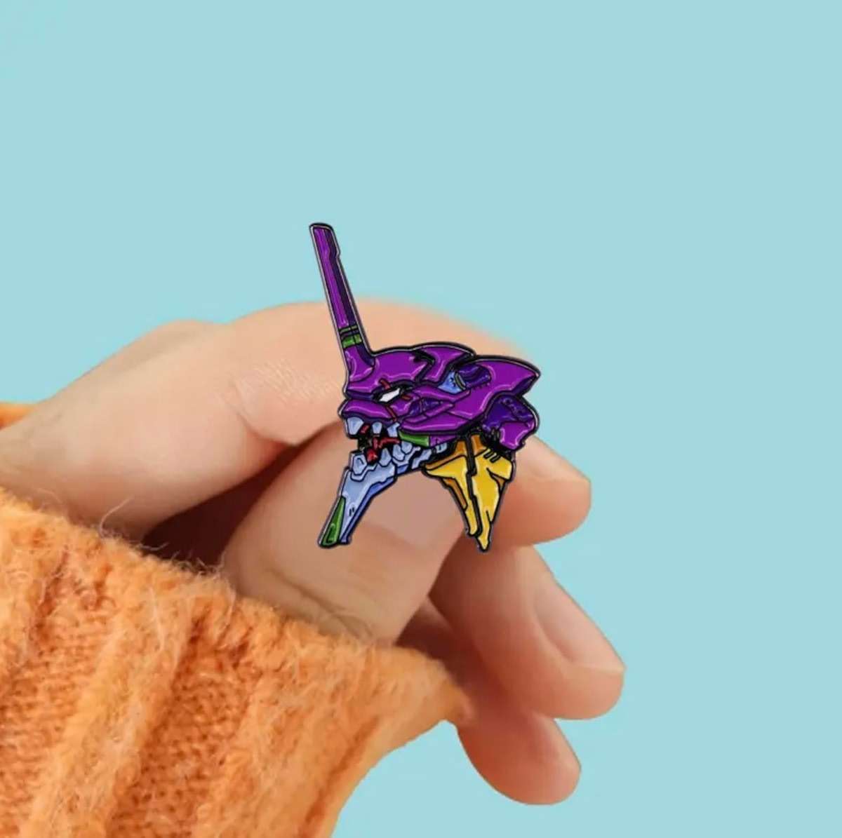 Blood Anime Evangelion EVA-01 Unit-01 1.5" Enamel Pin Badge - Image 3