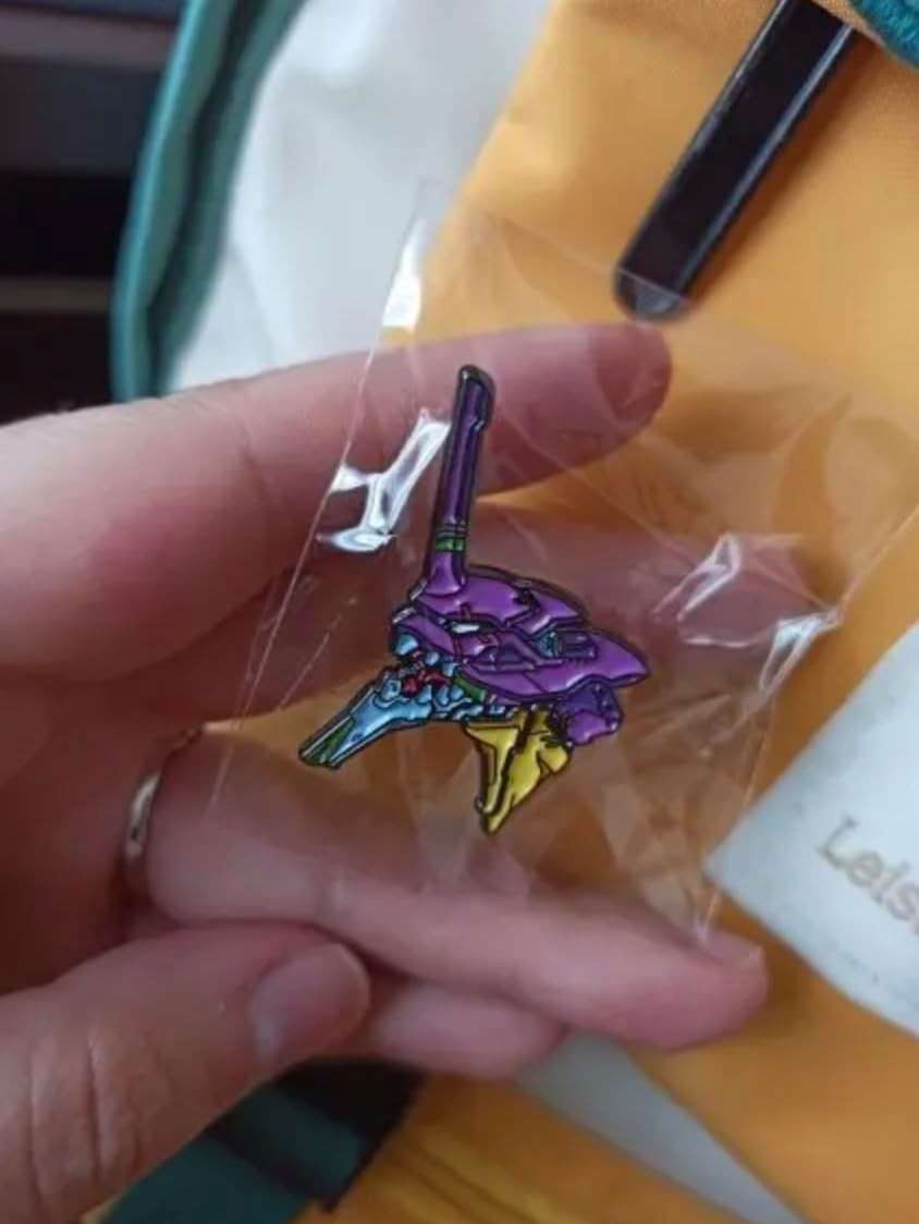 Blood Anime Evangelion EVA-01 Unit-01 1.5" Enamel Pin Badge - Image 5