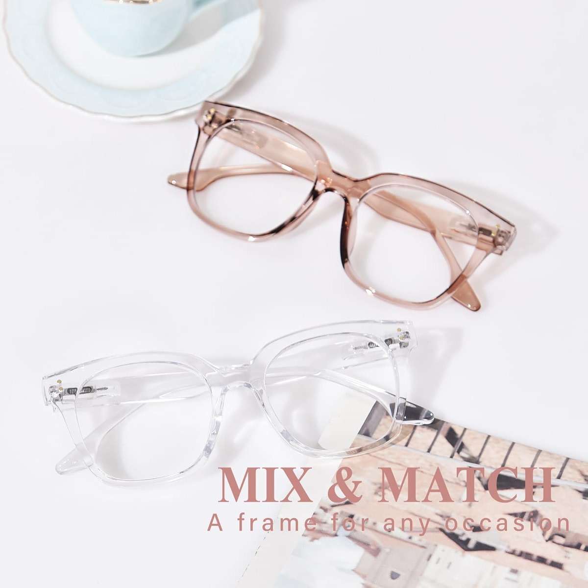 Avaeye Oversized Reading Glasses for Women Men Large Square Frame Readers Trendy Eyeglasses with Spring Hinges - Image 6