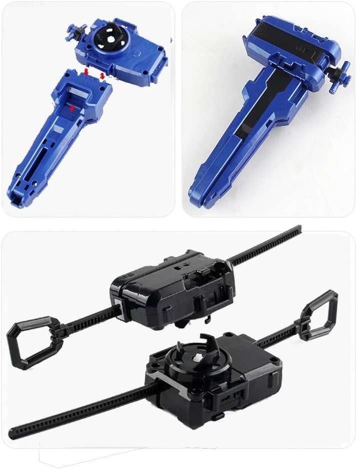 MUSTYBELT Battling Top Burst Gyro Toy Set Toy Gift for Children Boys Ages 6 8 10 12+ Combat Battling Game 12 Burst Spinning Tops 2 Two Way Launchers Grip Starter (BOZE-BX12) - Image 3