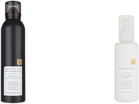 Kristin Ess Hair Spray for Volume, Texture & Style - Blow Dry Mist with Heat Protectant, Anti-Humidity Frizz Control & Shine Enhancing - Image 1