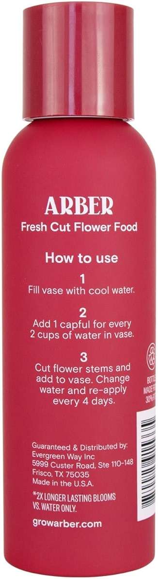 Arber Fresh Cut Flower Food – Floral Preservative & Nutrient Mix for Fresh Cut Flowers – Quick Dip, Vase Spray & Crystal Flower Care – Rose Food & Plant Supplies – 4 fl oz Liquid Formula - Image 7