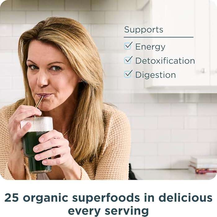 Ancient Nutrition Organic SuperGreens Powder with Probiotics, Organic Greens Flavor Greens, Made from Real Fruits, Vegetables and Herbs, Digestive and Energy Support, 12 Servings, 3.4oz - Image 6
