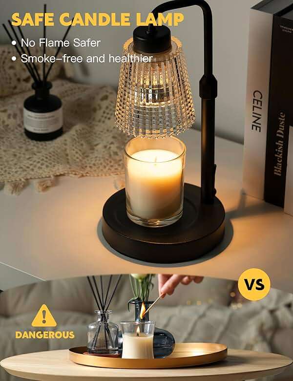 GODONLIF Candle Warmer Lamp with Cycle Timer, Birthday Gifts for Women Mom Her, House Warming Gifts New Home Room Decor, Wax Melt Warmer for Jar Candles with 2 Bulbs - Image 3