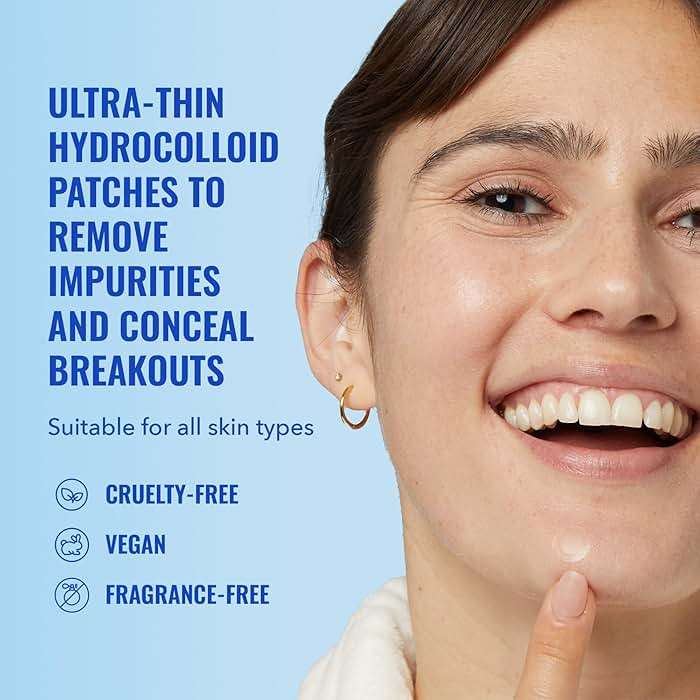 Good Molecules Pimple Patches for Face, 60 Pack – Ultra-Thin Hydrocolloid Patches, Invisible Under Makeup, Conceals Blemishes, Blackheads & Zits, Suitable for Acne-Prone Skin - Image 2
