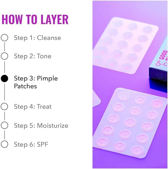 Good Molecules Pimple Patches for Face, 60 Pack – Ultra-Thin Hydrocolloid Patches, Invisible Under Makeup, Conceals Blemishes, Blackheads & Zits, Suitable for Acne-Prone Skin - Image 5