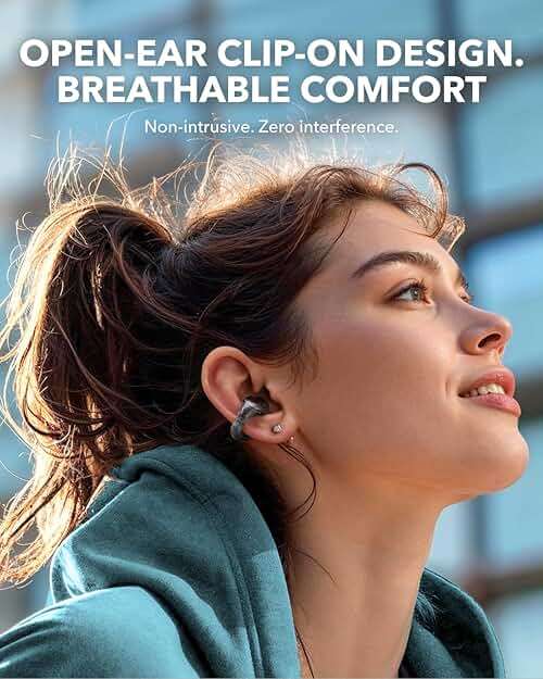 Soundcore C30i by Anker, Open-Ear Earbuds, Clip-On Headphones, Lightweight Comfort, Stable Fit, Firm-Shell Design, Attachable Ear Grips, Big Drivers for Clear Audio, 30H Play, IPX4 Water-Resistant - Image 2