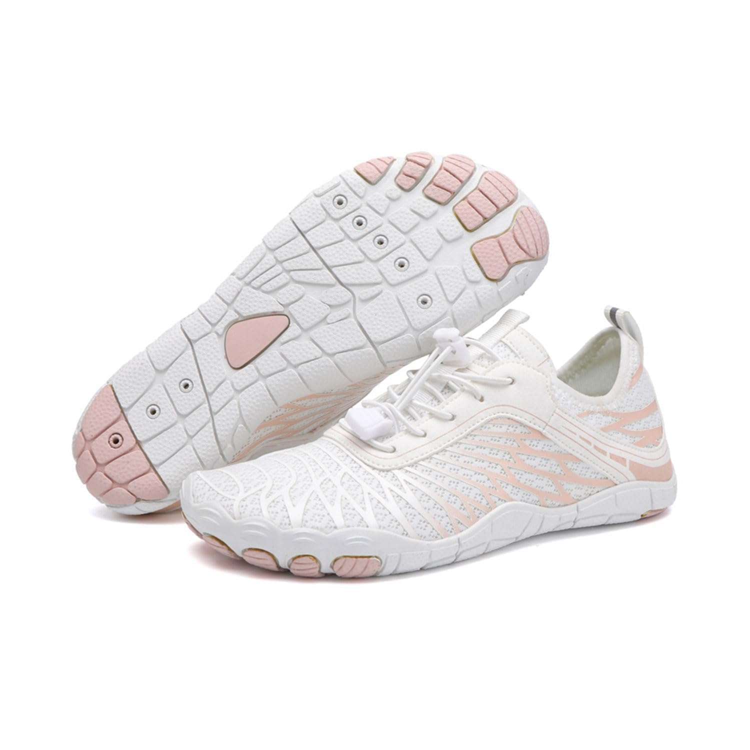 Hike Barefoot Shoes for Women Men with Wide Toe Box, Healthy & Non-Slip Breathable Barefoot Water Shoes Beach Pool Aqua Swim Surf Hiking Walking Shoes - Image 1