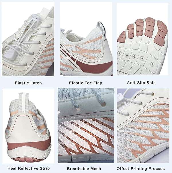 Hike Barefoot Shoes for Women Men with Wide Toe Box, Healthy & Non-Slip Breathable Barefoot Water Shoes Beach Pool Aqua Swim Surf Hiking Walking Shoes - Image 3