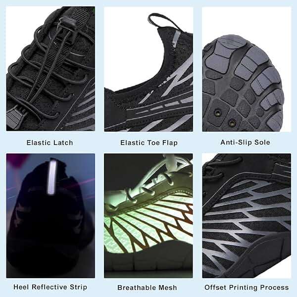 Hike Barefoot Shoes for Women Men with Wide Toe Box, Healthy & Non-Slip Breathable Barefoot Water Shoes Beach Pool Aqua Swim Surf Hiking Walking Shoes - Image 3