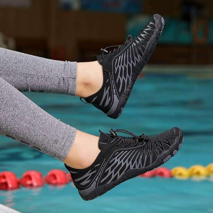 Hike Barefoot Shoes for Women Men with Wide Toe Box, Healthy & Non-Slip Breathable Barefoot Water Shoes Beach Pool Aqua Swim Surf Hiking Walking Shoes - Image 7