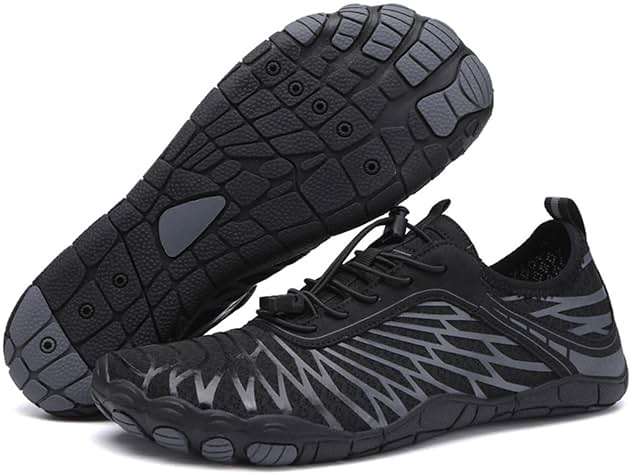 Hike Barefoot Shoes for Women Men with Wide Toe Box, Healthy & Non-Slip Breathable Barefoot Water Shoes Beach Pool Aqua Swim Surf Hiking Walking Shoes - Image 1