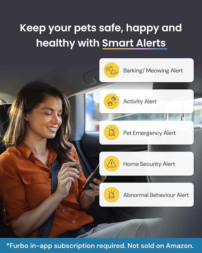 Furbo Mini Pet Camera [Subscription Required] Unlock Camera w/Paid Plan: Home Security with Dog & Cat Safety Alerts, 2-Way Audio, Mountable Smart Cam (Low Risk, 3mo Min. Cancel Anytime) - Image 3