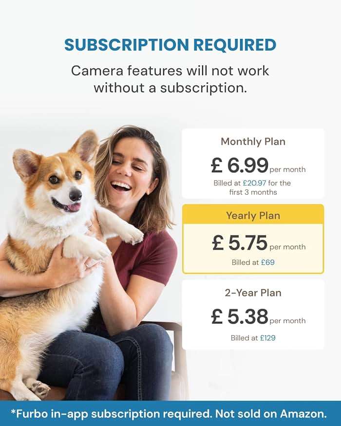 Furbo Mini Pet Camera [Subscription Required] Unlock Camera w/Paid Plan: Home Security with Dog & Cat Safety Alerts, 2-Way Audio, Mountable Smart Cam (Low Risk, 3mo Min. Cancel Anytime) - Image 6