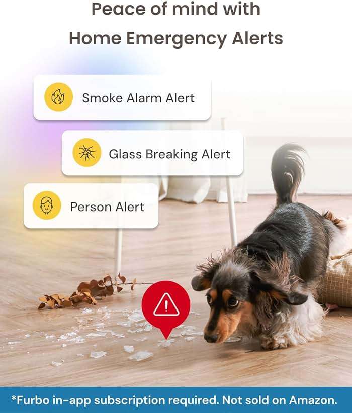 Furbo Mini Pet Camera [Subscription Required] Unlock Camera w/Paid Plan: Home Security with Dog & Cat Safety Alerts, 2-Way Audio, Mountable Smart Cam (Low Risk, 3mo Min. Cancel Anytime) - Image 7