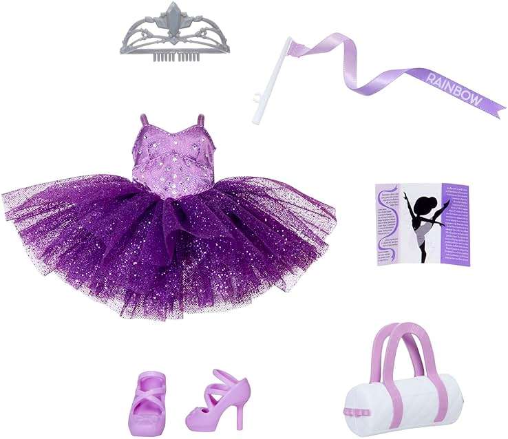 Rainbow High Fashion Pack, Ballet Recital Includes 1 Full Ballet Outfit, Shoes, Jewelry and Play Accessories. Mix & Match with Other Packs to Create Tons of Fun Looks. Kids Toy Gift Ages 4-12 Years﻿ - Image 1