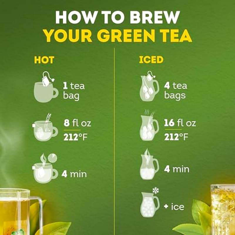 Lipton Signature Blend Green Tea with Jasmine 240-Count Tea Bags Hot or Iced Caffeinated Unsweetened Flavonoids Bioactives 40ct (6-Pack) for Tea Lovers Gift Set Specialty Tea - Image 8