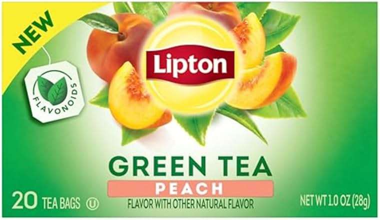 Lipton Peach Green Tea 6-Pack Flavored Tea Bags with Caffeine and Flavonoids, 120 Count Unsweetened Hot or Iced Tea Bags for Tea Lovers, Rainforest Alliance Certified - Image 11