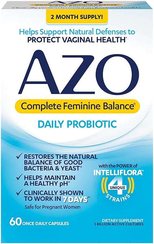 AZO Complete Feminine Balance Daily Probiotics for Women, Clinically Proven to Help Protect Vaginal Health & Dual Protection | Urinary + Vaginal Support* | Prebiotic Plus Clinically - Image 2