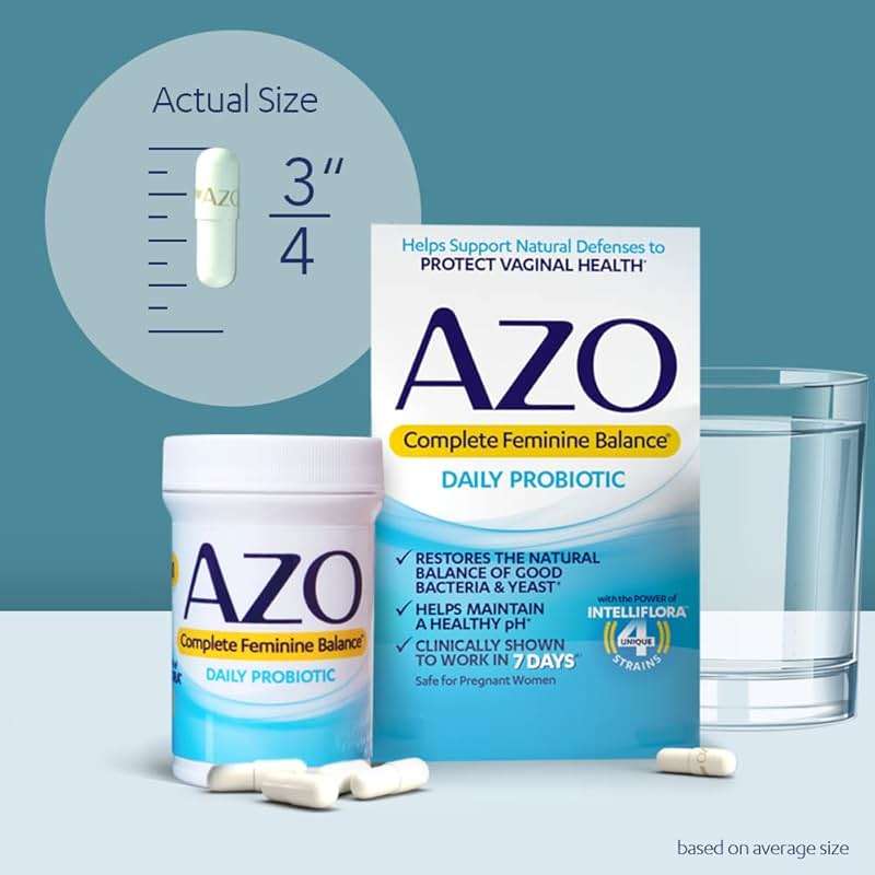 AZO Complete Feminine Balance Daily Probiotics for Women, Clinically Proven to Help Protect Vaginal Health & Dual Protection | Urinary + Vaginal Support* | Prebiotic Plus Clinically - Image 4