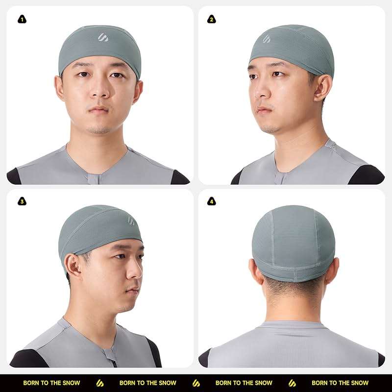 3 Pieces Skull Cap for Men Women Cooling Hat Welding Cycling Bike Head Wrap Hard Hat Durags-Fits Under Helmets - Image 5
