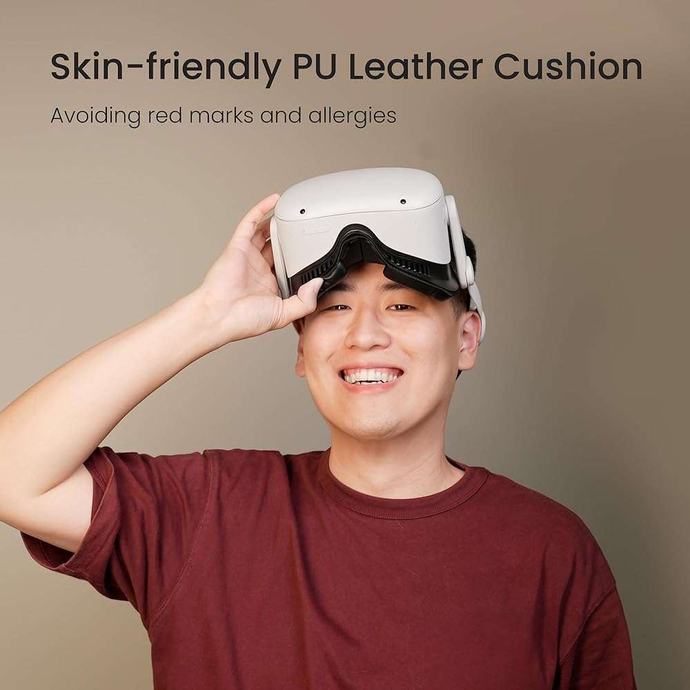 KIWI design Face Cover Pad & Facial Interface for Oculus/Meta Quest 2 Accessories, Enhance VR Comfort - Image 2