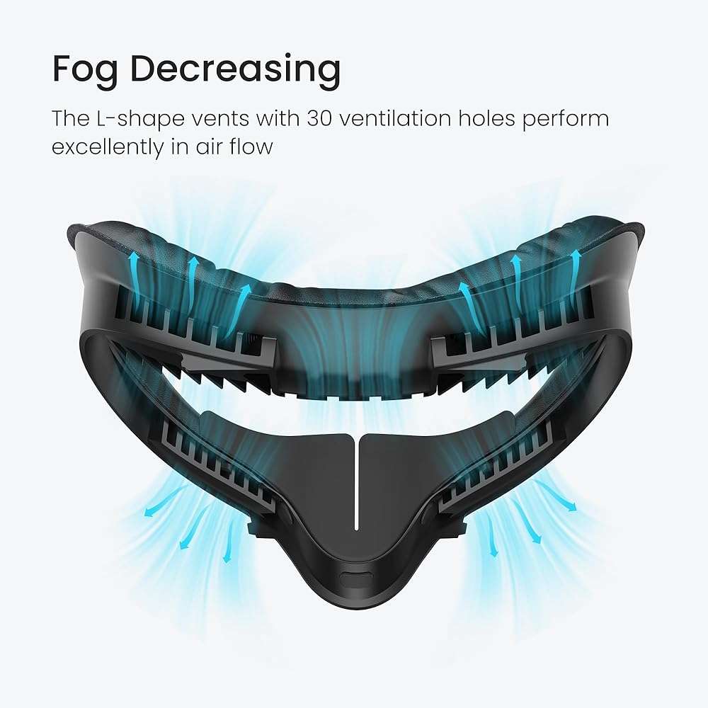 KIWI design Face Cover Pad & Facial Interface for Oculus/Meta Quest 2 Accessories, Enhance VR Comfort - Image 3