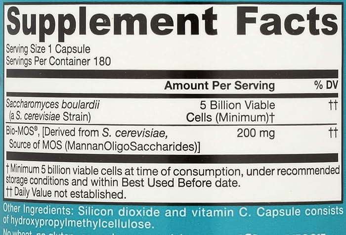 Jarrow Formulas Saccharomyces Boulardii Probiotics + MOS 5 Billion CFU Probiotic Yeast & Nature's Bounty Acidophilus Probiotic, Daily Probiotic Supplement, Supports Digestive Health, 1 Pack - Image 4