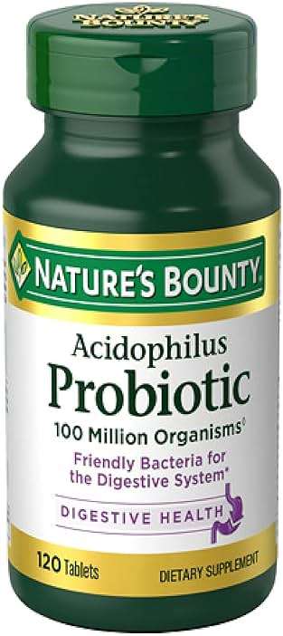 Jarrow Formulas Saccharomyces Boulardii Probiotics + MOS 5 Billion CFU Probiotic Yeast & Nature's Bounty Acidophilus Probiotic, Daily Probiotic Supplement, Supports Digestive Health, 1 Pack - Image 5