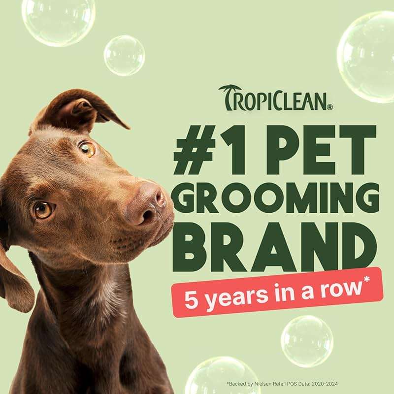 TropiClean Watermelon Refreshing 2-in-1 Cat & Dog Shampoo and Conditioner | Cat & Dog Bath Supplies | 20 oz | Made in The USA - Image 4