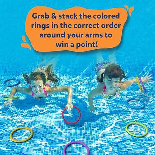 Skillmatics Ring Rush Diving Toys – Underwater Search & Find Game, Pool Diving Rings, Swimming Pool Toys for Kids, Summer Outdoor Water Games, Gift for Boys & Girls Ages 6, 7, 8, 9 & Up - Image 4