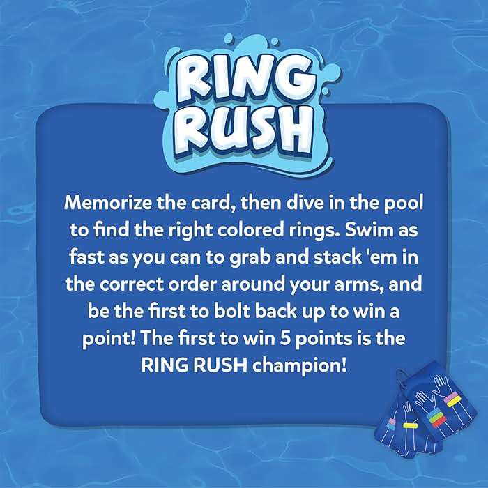 Skillmatics Ring Rush Diving Toys – Underwater Search & Find Game, Pool Diving Rings, Swimming Pool Toys for Kids, Summer Outdoor Water Games, Gift for Boys & Girls Ages 6, 7, 8, 9 & Up - Image 8