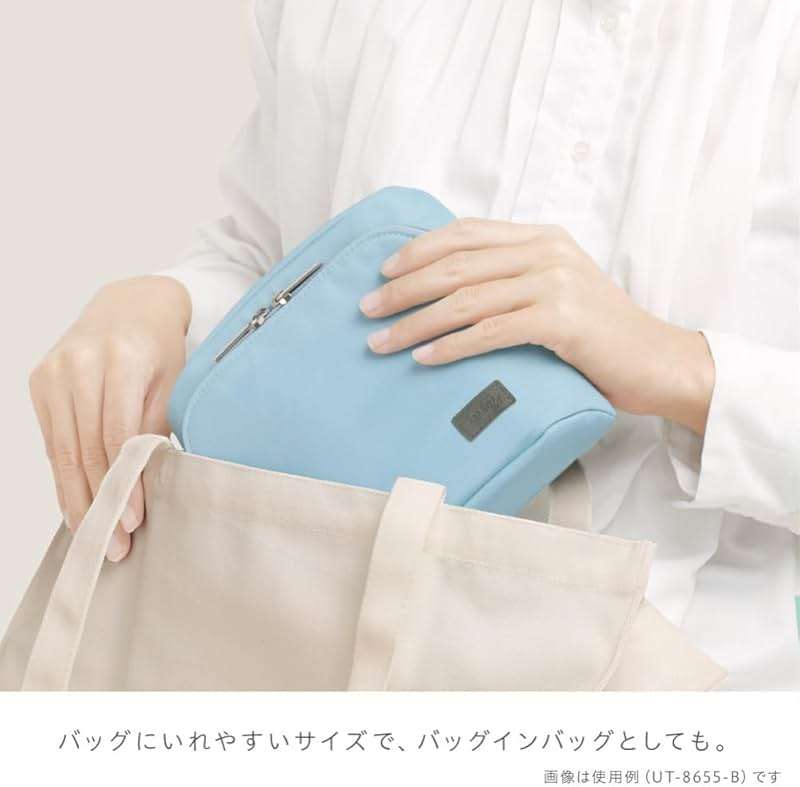 ソニック(Sonic) Sonic Utlim Sma-Sta Ash Wide Mobile Standing Case, Workspace Bag, Converts Into Stand for Smartphone, Stationery, Tech Accessories, Makeup Brush Holder, and More, UT-8655-GL, Moss Grey - Image 7